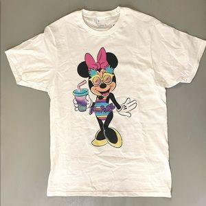 Disney Minnie Mouse Unicorn Stripes and Pineapples T-Shirt